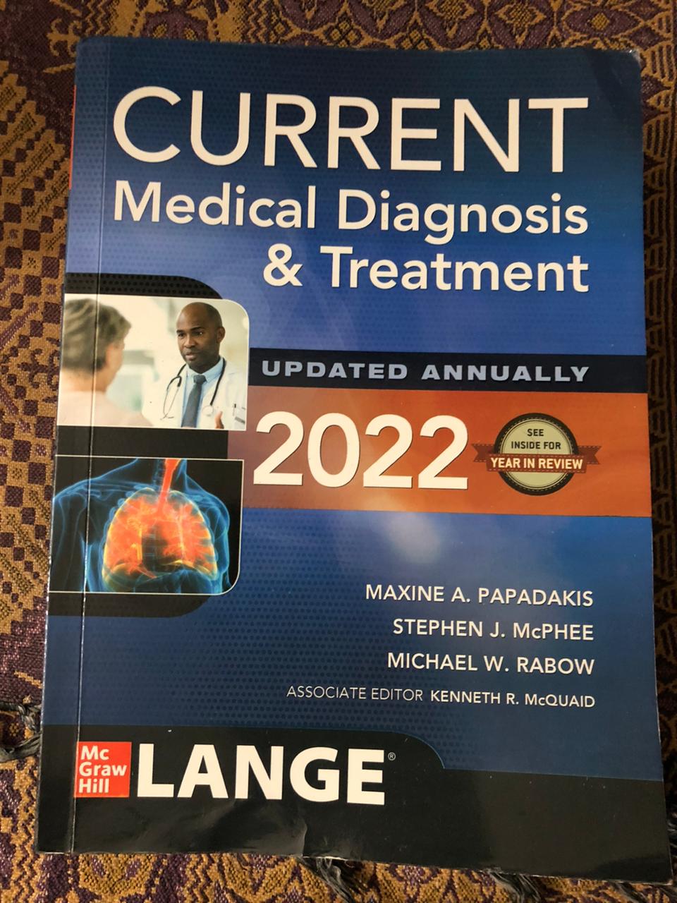 current medical diagnosis & treatment 2022